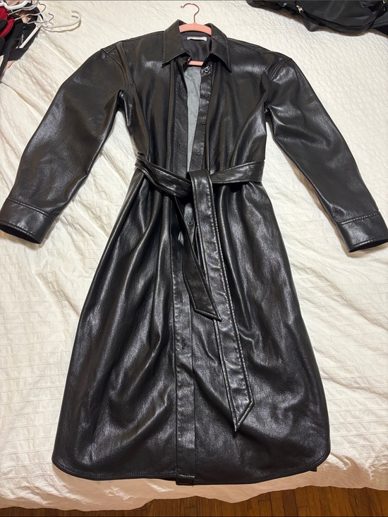 Aritzia Dresses & Skirts - Aritzia Babaton Faux Leather Jacket/Dress